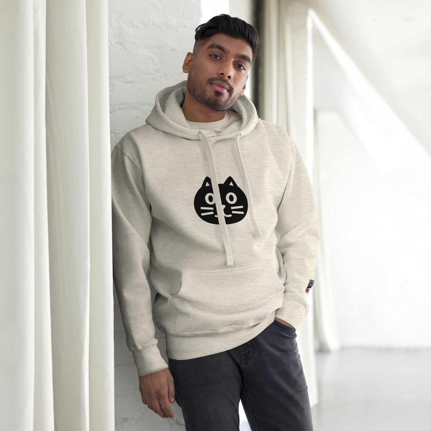 P&amp;K MINIMAL BLACK CAT Unisex Hoodie