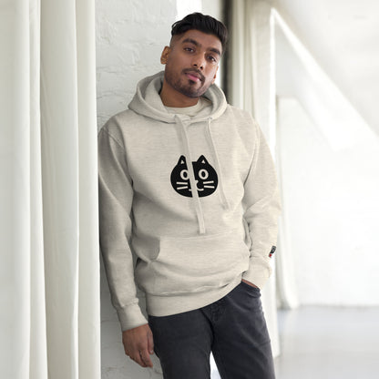P&amp;K MINIMAL BLACK CAT Unisex Hoodie