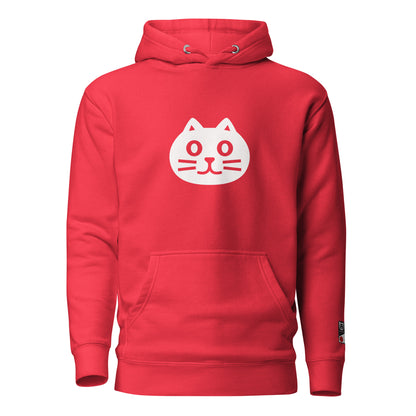 P&amp;K MINIMAL WHITE CAT Unisex Hoodie